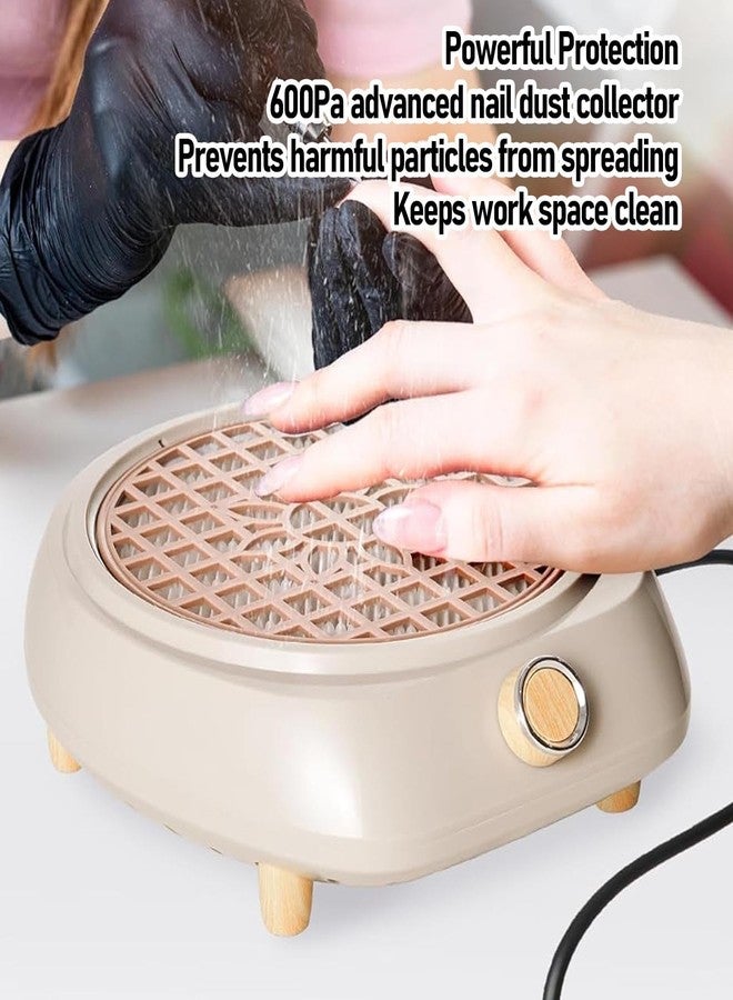 Yinhing Nail Dust Collector, 5000 RPM Supplies Stuff with Reusable Filter for Acrylic Polishing,Salon and Home (US Plug) - Image 2